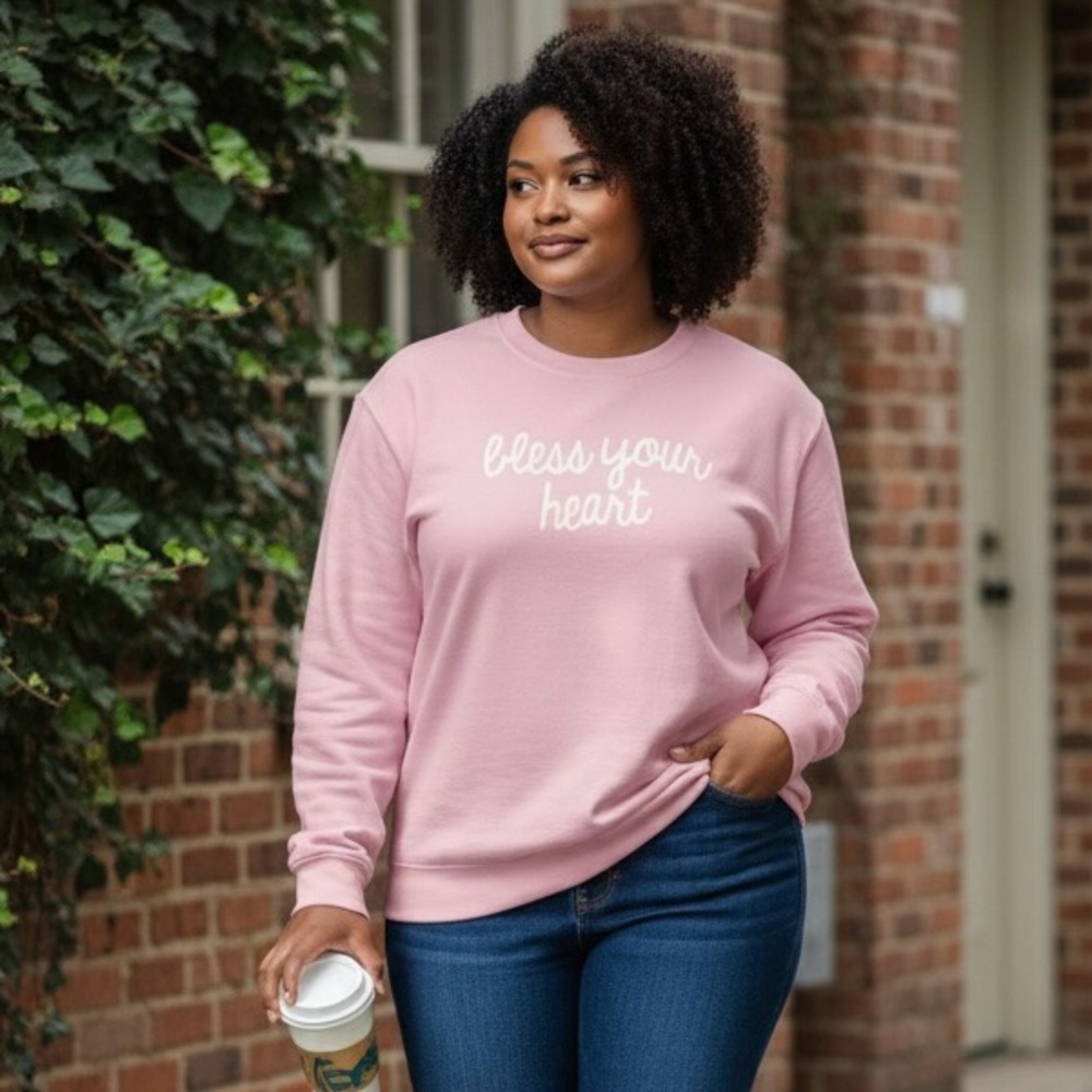 Pink Crew Neck Sweater
